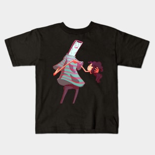 The revenge of the smartphones Kids T-Shirt